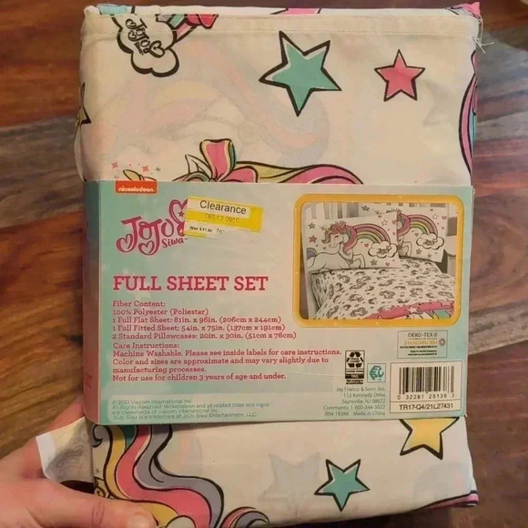 Nickelodeon Jojo Siwa full sheet set - Picture 2 of 5